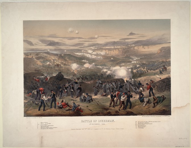 The Battle of Inkerman on November 5, 1854 van Andrew Maclure
