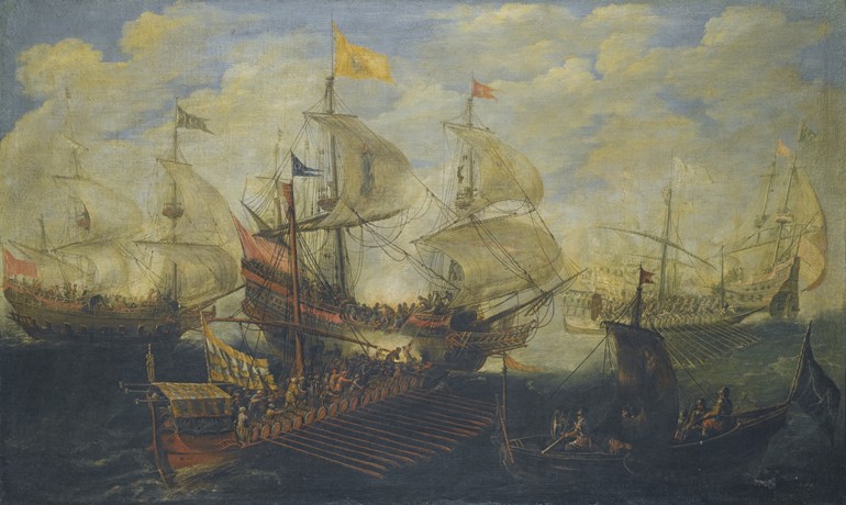 The Battle of Lepanto on 7 October 1571 van Andries van Eertvelt