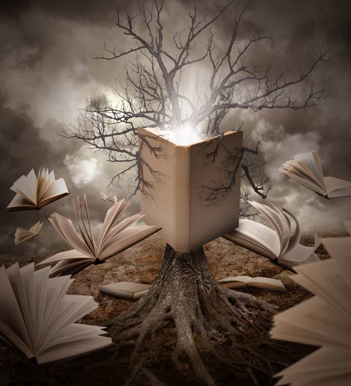 Old Tree Reading Story Book van Angela Waye