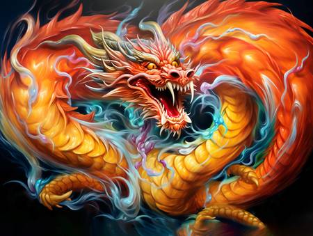 De krachtige Chinese draak van het aardejaar. Teken van de dierenriem