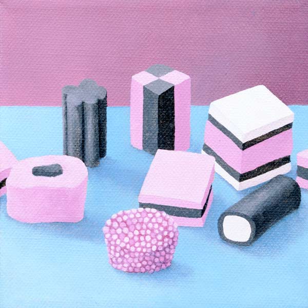 Pink Allsorts, 2003 (oil on canvas)  van Ann  Brain