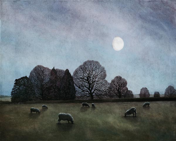 Moonlit Night, 2004 (oil on canvas)  van Ann  Brain
