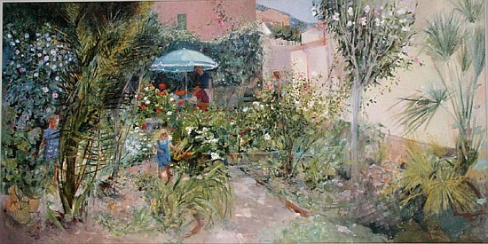 An Italian Garden, 1989 (oil on board)  van Ann  Patrick