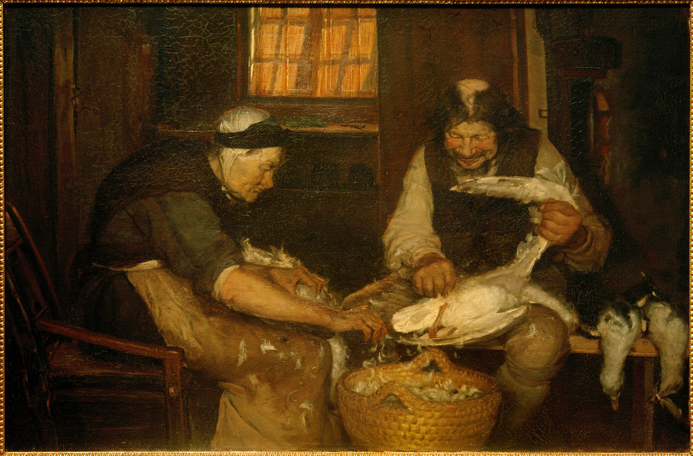 Zwei Alte, die Möwen rupfen. Lars Gaihede und die alte Lene van Anna Ancher