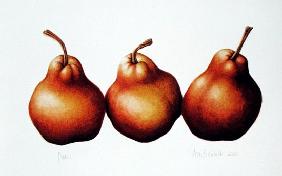 Pears, 2000 (w/c on paper) 
