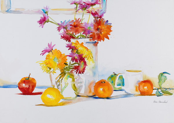 Fruit and Flowers van Anne Hannaford 