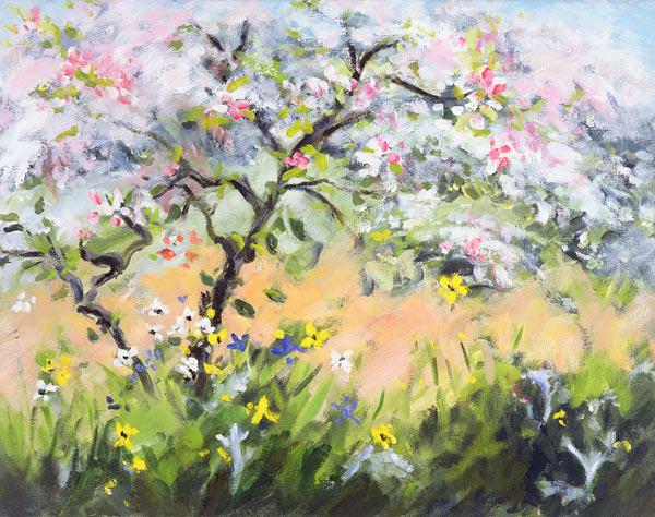 Spring Blossom (oil on canvas) 