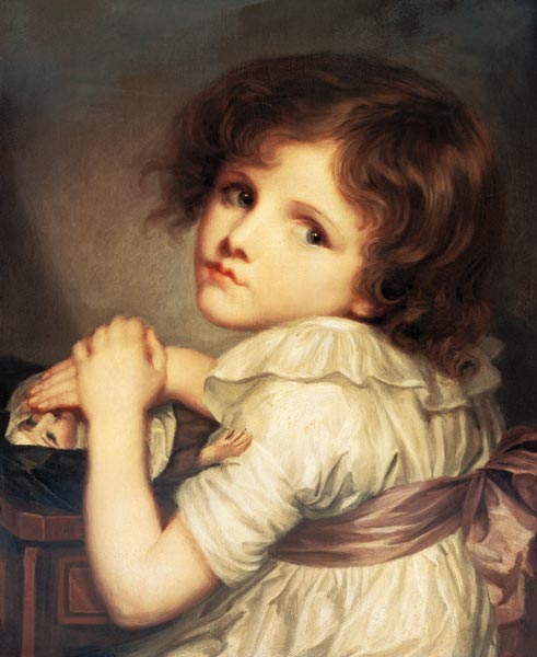 Child with a Doll van Anne Genevieve Greuze