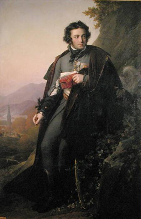 Charles-Artus de Bonchamps (1760-93) van Anne-Louis Girodet de Roucy-Trioson