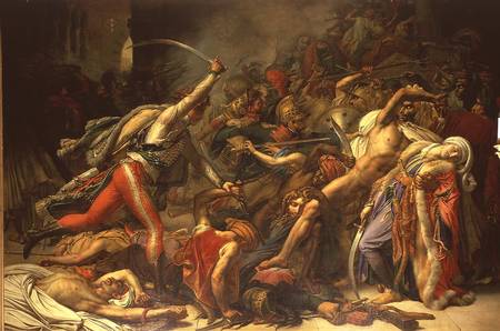 The Revolt at Cairo, 21st October 1798 van Anne-Louis Girodet de Roucy-Trioson