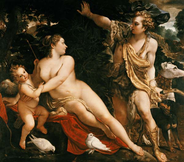 Adonis findet Venus. van Annibale Carracci