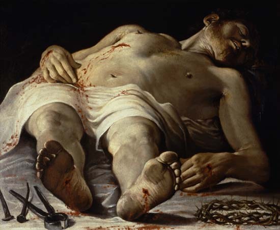 The Dead Christ van Annibale Carracci