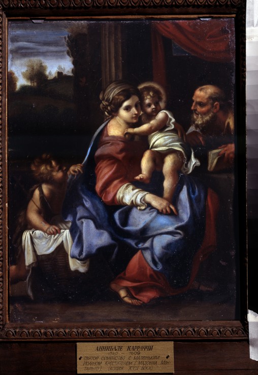 The Holy Family with John the Baptist as a Boy van Annibale Carracci