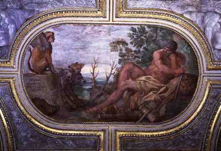 Hercules and the Sphinx with Cerberus, from the 'Camerino' van Annibale Carracci