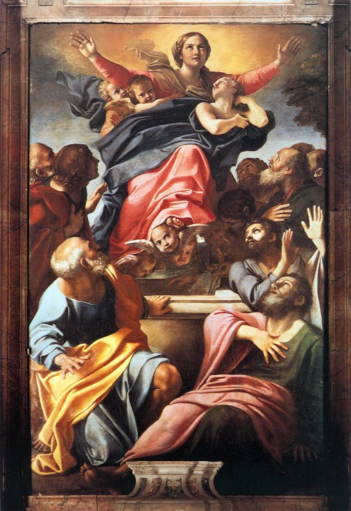 The Assumption of the Blessed Virgin Mary van Annibale Carracci