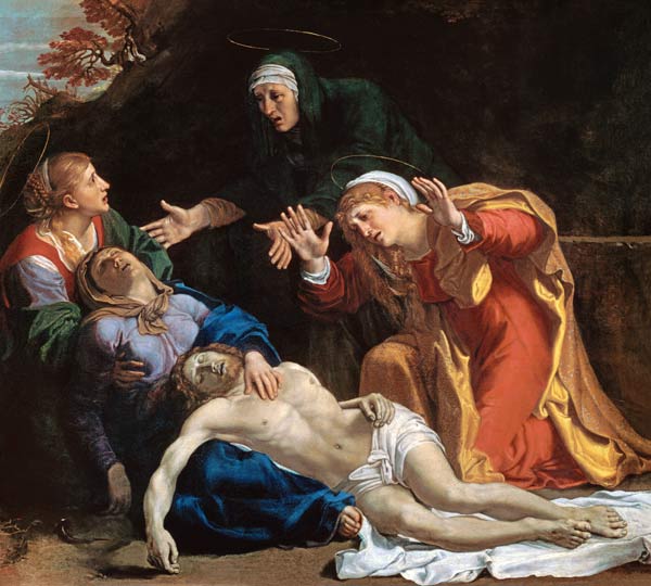 The Dead Christ Mourned ('The Three Maries') van Annibale Carracci