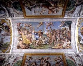 The 'Galleria di Carracci' (Carracci Hall) detail of the Triumph of Bacchus and Ariadne