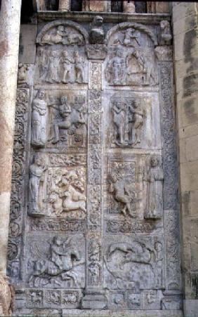 Relief panels of subjects from the Book of Genesis, Romanesque
