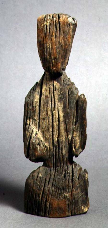 1992-146 Carved wooden figureHan dynasty van Anoniem