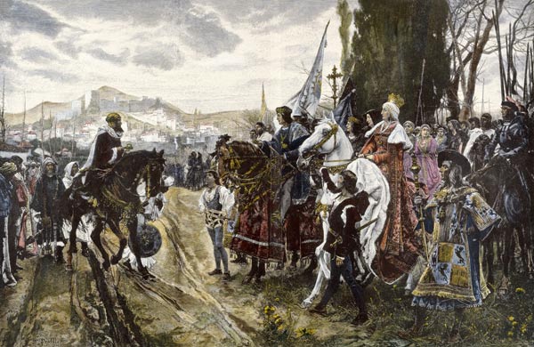 Eroberung Granadas / Pradilla nach Gemälde von Francisco Pradilla y Ortiz van Anoniem