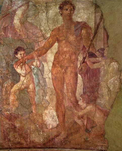 Theseus and the Minotaur Pompeii van Anoniem