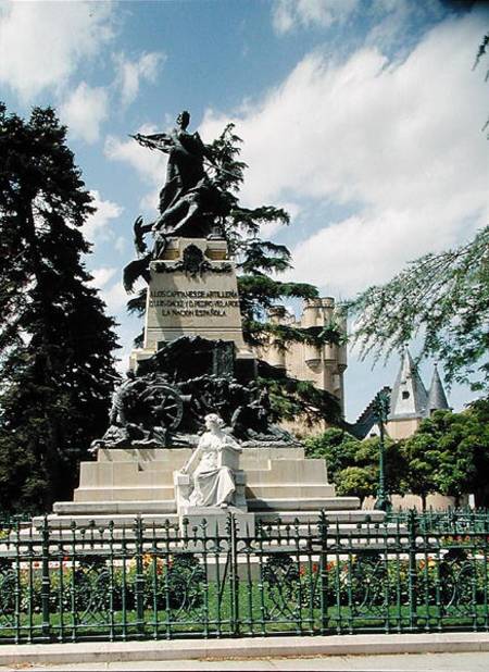 Alcazar Gardens monument to heroes of 1808 van Anoniem