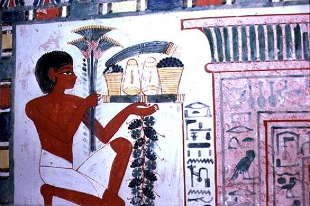 Bearer of Offerings, in the Tomb of Nakht, scribe and astronomer of Amun, Dynasty XVIII,New Kingdom van Anoniem