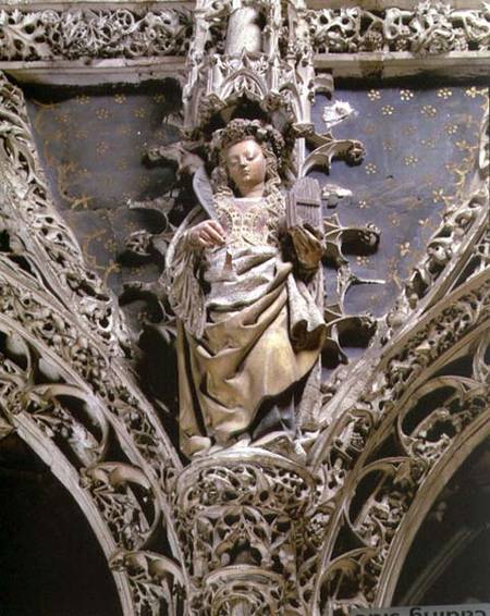 St. Ceciliastatue from the choir enclosure van Anoniem