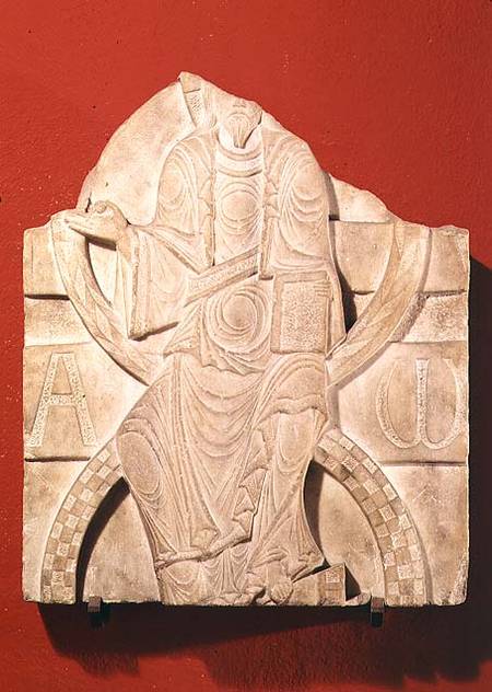 Christ raising the Hostbas-relief van Anoniem