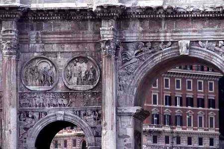 Detail from the Arch of Constantine van Anoniem