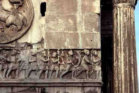 Detail from the Arch of Constantine van Anoniem
