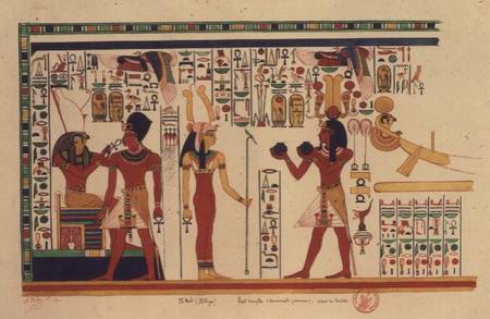 Copy of Egyptian Fresco van Anoniem