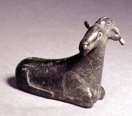 Hollow-cast figure of a goat, Eastern Greek,Archaic Period van Anoniem