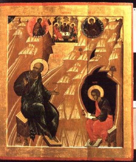 Icon of St.John the Theologist of Patmosfrom the Trinity-Sergiev Monastery van Anoniem