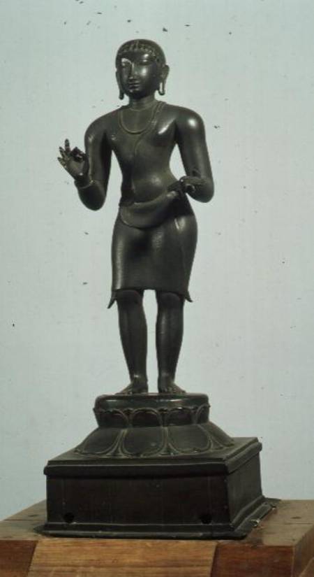 Kali (one of the aspects of Parvati), bronze, late Chola van Anoniem