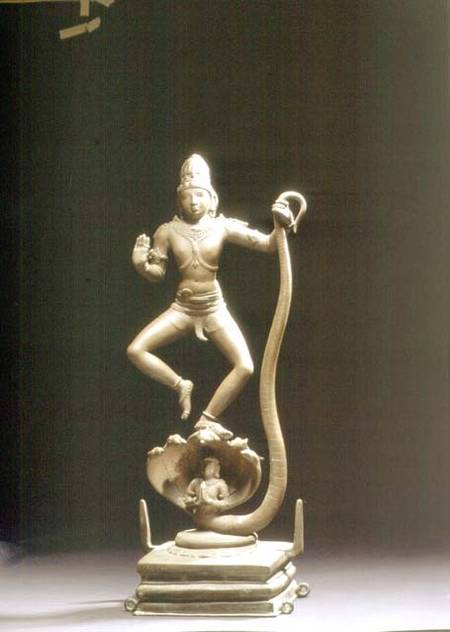 Kaliyakrishna, bronze, Chola van Anoniem