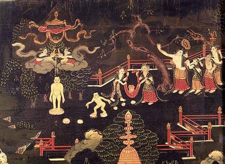 The Life of Buddha Shakyamuni, detail of his Childhood,Tibetan van Anoniem