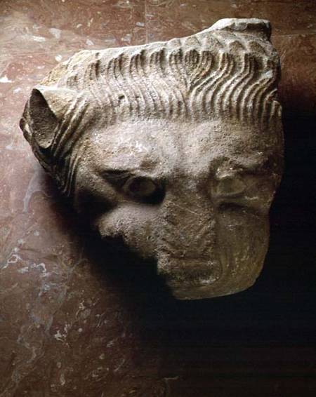 Lion's headarchitectural detail from the Temple of Zeus at Olympia Greek c.470-c.457 BC van Anoniem