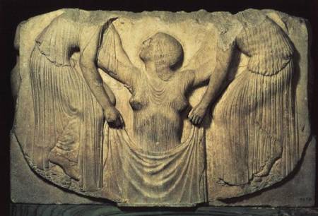 Ludovisi Throne, detail showing the Birth of Venus van Anoniem
