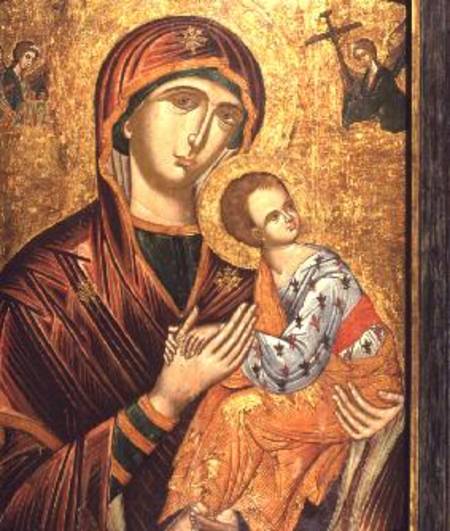 Mother of God of the PassionGreek Icon from Crete van Anoniem