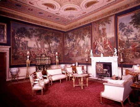 Nostell Priory, the drawing room van Anoniem