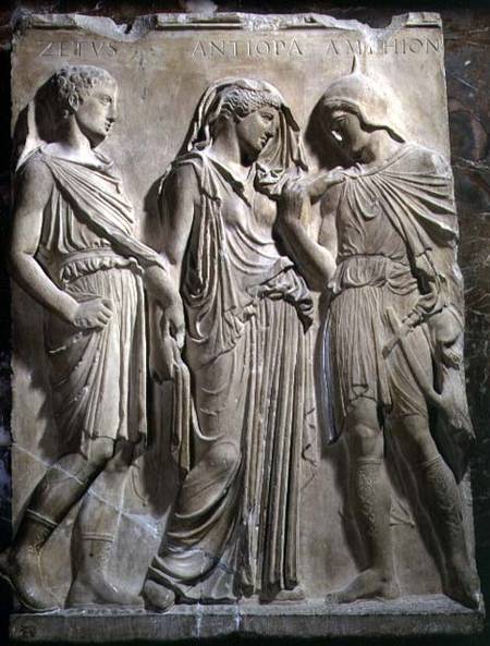 Orpheus Eurydice and Hermes van Anoniem