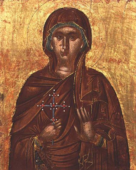 St. Paraskyeva, icon,Byzantine van Anoniem