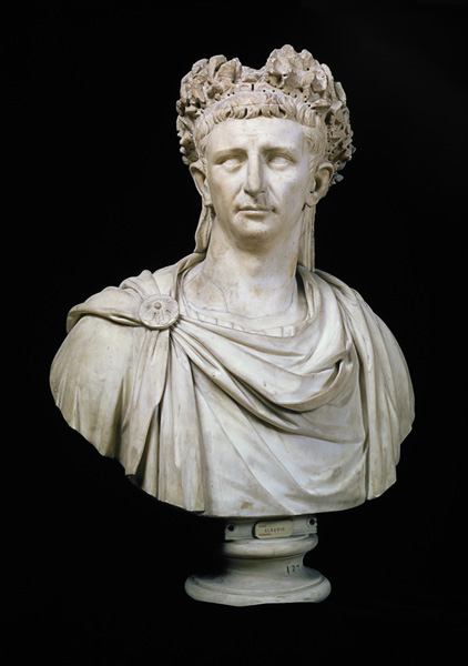 Portrait bust of Emperor Claudius I (10 BC-54 AD) van Anoniem