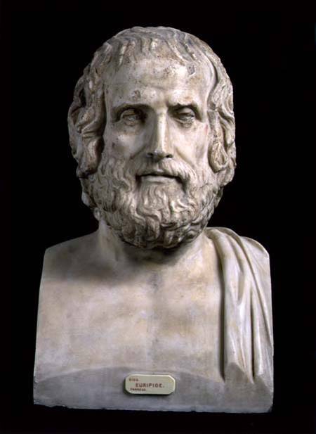 Portrait Bust of Euripides (c.484-406 BC) second half of the 4th century BC van Anoniem