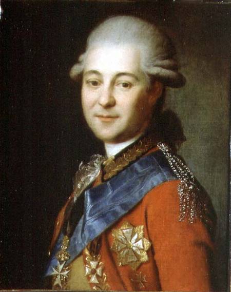 Portrait of Semeon Gavrilovich Zorich (1745-99) van Anoniem
