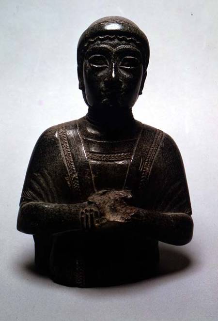 Princess of the family of Prince Gudea, known as 'the woman with the shawl', from Telloh, ancient Gi van Anoniem