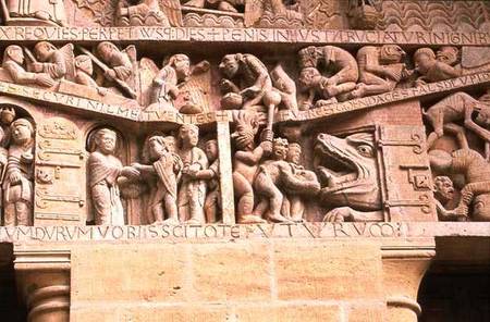 The Raising of the Dead, and Heaven and Hell,from the Last Judgement on the West Portal Tympanum van Anoniem