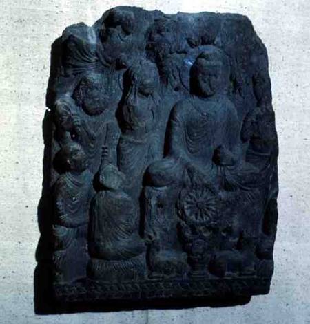 Relief of the 'Buddha of the Future'or Bodhisattva Maitreya van Anoniem