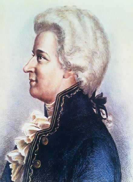 Portrait of Mozart van Anoniem